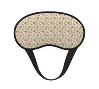 Vegetable Fruit Print Unisex Washable Eye Mask Sleeping Light-Blocking Cover for Home Hotel Camping
