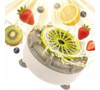 Vegetable Fruit Purifier, Hydroxyl Ion & Vortex Cleaner with USB Rechargeable Battery, 3 Suction Cups for Kitchen Sink, Camping, Helps Reduce Pesticide Residues in 5 Mins