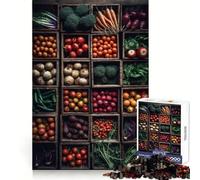 Vegetable Garden Market Jigsaw Puzzles for Teenagers 1000 Piece Improve Memory Soft Distraction Laser Cut Thoughtful Gift (50x75cm)