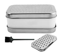 Vegetable Grater with Container | with Collection Container - Multifunctional Kitchen Grater, for Onions, Ginger, Cucumbers, Carrots, for Home, Camping, Picnic, BBQ and for Home Use