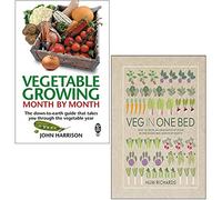 Vegetable Growing Month by Month, Veg in One Bed [Hardcover] 2 Books Collection Set