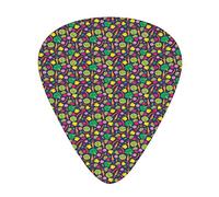 Vegetable Guitar Picks Picks 12 Pack with Thin Box,Colorful Cartoon Pattern of Onion Carrot Broccoli Radish Cabbage Pepper,Special Guitar Plectrums Gift Set for Guitarist,Cartoon Pattern