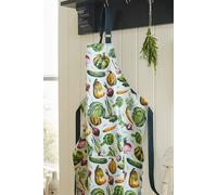 'Vegetable Medley' Leaf Print 100% Cotton Apron Ulster Weavers Multi One Size