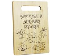 Vegetable Murder Cutting Board Wood Cutting Board for Kitchen Gifts For Thanksgiving, Kitchen Gifts Housewarming Gifts For Women Men, Bamboo Cutting Board For Kitchen Cooking Restaurant/B