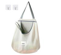 Vegetable Net Bags,Mesh Vegetable Bags - Hanging Fruit Storage Mesh Bag,High Load Fruit Vegetable Storage Net Bag, Ultramari Bags, Grey, individual, Consulte la descripción, See description