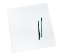 Vegetable Patch Embroidered Cloth Napkin (Green Asparagus)