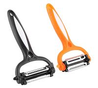 Vegetable Peeler, 2 Pack Potato Peelers, 3 in 1 Vegetable Peeler Julienne Peeler Fruit Peeler Non Slip Peeler Kitchen Peelers for Veggie Carrot Cucumber