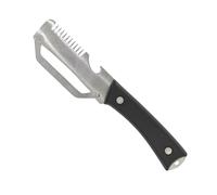 Vegetable Peeler for Kitchen, 2-in-1 Potato Peelers with Integrated Bottle Opener, Non-Slip Handle, Stainless Steel Fruit Peeler for Potatoes, Carrots, Apples, Dishwasher Safe Black
