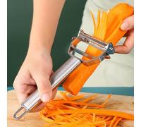 Vegetable Peeler for Kitchen, 3 in 1 Stainless Steel Peelers for Potato, Fruit, Pumpkin, Papayas, Ergonomic Handle Dual Blade Kitchen Peeler Kitchens Tool B