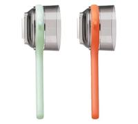 Vegetable Peeler for Kitchen, Heavy Duty Double Carbon Steel Blade Non Slip Grip, Ergonomic Handle for Safety and Control Fruit Peeler (Orange+Green)