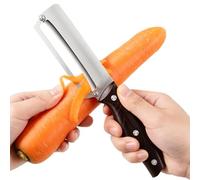 Vegetable Peeler, Kitchen Utensils with Non-Slip Handle Stainless Steel | Fruit and Vegetable Cutter and Peeler - For Potato Carrot Cucumber Pineapple Food Home Restaurant Camping