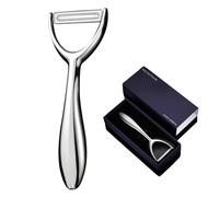 Vegetable Peeler Stainless Steel，Ultra Sharp Potato Peelers for Kitchen, Premium Veggie Fruit Peeler, Carrot Peeler, Rotary Serrated Blade, Thickened Non-Slip Ergonomic Handle (304-Horizontal)