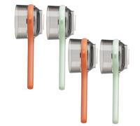 Vegetable Peeler with Container, 4PCS Safe Multi Fruit and Vegetable Peeler with Container, Hanging Fruit Cutter for Home Kitchen Orange + Light Green