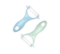 Vegetable Peelers for Kitchen - Potato/Carrot Peeler with Ergonomic Handle & Sharp Blade - Ceramic Y Peeler - Slicer for Veggies, Fruits, 2 Pcs