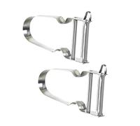 Vegetable & Potato Peeler | Homiladi 2Pcs Silver Peeler for Fast and Efficient Peeling | Y-Shaped Easy Peelers with Easy Grip Handle for Kitchen Essentials, Outdoor Picnic