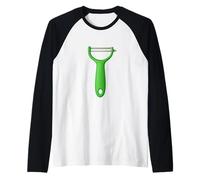 Vegetable Potato Peeler Vegan Vegetarian Cooking Peel Good Raglan Baseball Tee