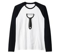 Vegetable Potato Peeler Vegan Vegetarian Cooking Peel Good Raglan Baseball Tee