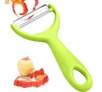 Vegetable Potato Peelers,Heavy Duty Peelers with Ergonomic Non-Slip Handle sharp Blade for Fruit Carrot Veggie Potatoes,Dishwasher Safe (Green)
