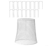 Vegetable Protective Cage 3PC Plant Wire Covers for Effective Protection Against Animals and Weather Elements (White)