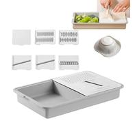 Vegetable Rasp for the Kitchen - Carrot Rasp & Peeler with Storage Tray | Cutting Tool for Vegetable Cut, Meal Preparation, Potato Carrot Salad, Household Cooking & Camping