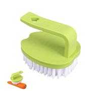Vegetable Scrubber | Ergonomic Cleaner Scrubber with Anti-Slip Handle - Compact Veggie Wash - for Fruit, Vegetable, Potato, Egg, Food, Dish, Pot Washing, Kitchen, Bathroom, Tile