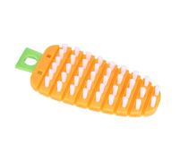 Vegetable Scrubber, Potato Scrubbing Brush Carrot Shape Hanging Vegetable Brush Fruit Brush for Vegetable for Potato(Orange)