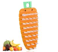 Vegetable Scrubber, Potato Scrubbing Brush Carrot Shape Hanging Vegetable Brush Fruit Brush for Vegetable for Potato(Orange)