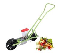 Vegetable Seeders Hand Push, 3 Rows, Adjustable Plant Spacing, Manual Planter for Seeds such as Corn, Leek, Spinach, Carrots