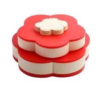 Vegetable Serving Tray, Partimented Rotating Storage Container in Petal Shape | Vegetable Tray for Aperitif Picnic Buffet Brunch Dinner Lunch Home Outdoor Camping Beach Cooked
