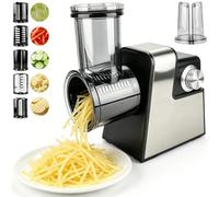 Vegetable Shredder, Electric Cheese Grater, Vegetable Cutter with 5 Blades