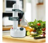 Vegetable Slicer Electric Automatic Rotating Potato Fruit Peeler Cutter, Multi-Functional Kitchen Tool for Easy Food Preparation