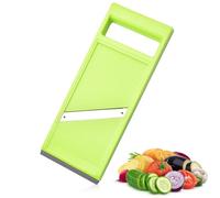Vegetable Slicer, Manual Slicer for Kitchen Handheld Slicer for Food Vegetables French Fry Slicer and Cutter Potato Slicer for Chips (Green), Cabbage Slicer, fullstar Vegetable Chopper, Veg Cutter