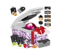 Vegetable Slicer - Multifunctional Hand Tools, Cheese Grater, Dickle, Vegetable Chopper with Container | Kitchen Aid for Potatoes, Vegetables, Carrots, Garlic, Fruits And More