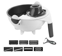 Vegetable Slicer | Onion Vegetable Cutter | Multifunctional with Basket Drainer for Fruit Vegetables Cheese Preparation Meals Salads Kitchen Restaurant