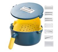 Vegetable Slicer, Vegetable Grater with Container, Cheese Slicer for Kitchen, Meal Prep, Salad Prep, Camping, Picnic, Parties, BBQ, Dorms, Restaurants