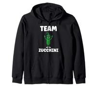 Vegetable small zucchini minimalist simple team zucchini Zip Hoodie