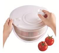 Vegetable spin dryer, Salad Spinner Large Vegetable Dehydrator Fruit and Dumping Separator Dewatering Sieve Drainer