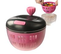 Vegetable Spinner Dryer,Portable Salad Mixer Dryer | Food Washing Bowl 800ml Strainer Stable Shredder Draining Kitchen Tool for Cooking Washing Prep Travel Picnic