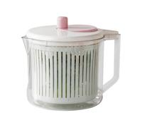 Vegetable Spinner - Manual Fruit Washer Bowl | Lettuce Cleaning Spinner Kitchen Utensil with Draining System for Home Apartment Camping Picnic Meal Prep Kitchen Dorm RV Food Prep Tool