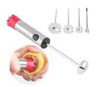 Vegetable Spiral Cutter, 4 Sizes Fruit Corer Remover Easy Twist Core Seed Remover Pear Apple Corer Pitter Veggie Drill Stainless Steel Drill Fruit Corer with Anti-Slip Handle