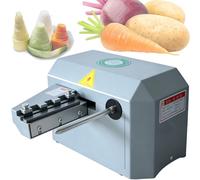 Vegetable Spiral Slicer Vegetables Cutter Slicers Shredder Cut Into Slices Strips Mesh with 3 Molds, Uniform Thickness for Making Shredded Potatoes(Thin Version in Gray)