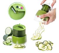 Vegetable Spiralizer Slicer Zucchini Veggie Potato Carrot Salad Kitchen Chopper Cutter Julienne Shredder & Peeler, 2 Pcs