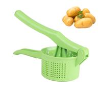 Vegetable Squeezer Press - Stainless Food Grinder, Manual Juicing Tool | Durable Fruit Crusher Utensil, Home Kitchen Pusher Device, Handheld Extractor Gear, Cooking Strainer Press For Veg Prep