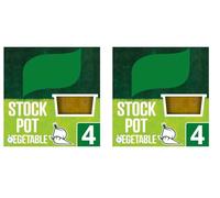 Vegetable Stock Pot, 112g, Pack of 2,These concentrated stock pots dissolve easily in boiling water to deliver a deep, full-bodied vegetable taste.