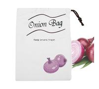 Vegetable Storage Bags, Reusable Vegetable Bags, Breathable Nonwoven Fabric Drawstring Produce Sacks, Drawstring Closure, Lightweight & Sturdy, 26x35cm, for Grocery Shopping