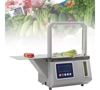 Vegetable Strapping Machine, Fully Automatic Bundling Machine with Photoelectric Sensing, 260W, 2-Second Binding for Supermarkets & Retail Stores