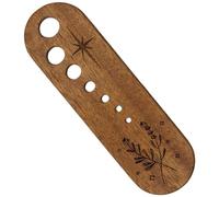 Vegetable Stripper - Wooden Cooking Peeler, Manual Leaf Remover with Multiple Sized Openings, Natural Timber Kitchen Tool, Ideal for Home Kitchen Apartment Restaurant