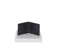 Vegetable Tanned Leather Billfold Wallet with 8 Card Slots Ashwood Leather Black One Size