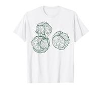 Vegetable Vintage Graphic Vegetarian Brussels Sprouts T-Shirt