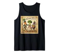 Vegetable Waltz Funny Vintage Dancing Veggies Tank Top